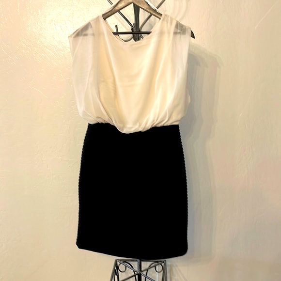 En Focus Studio, mini dress, white and black, size: 8 - Picture 1 of 3